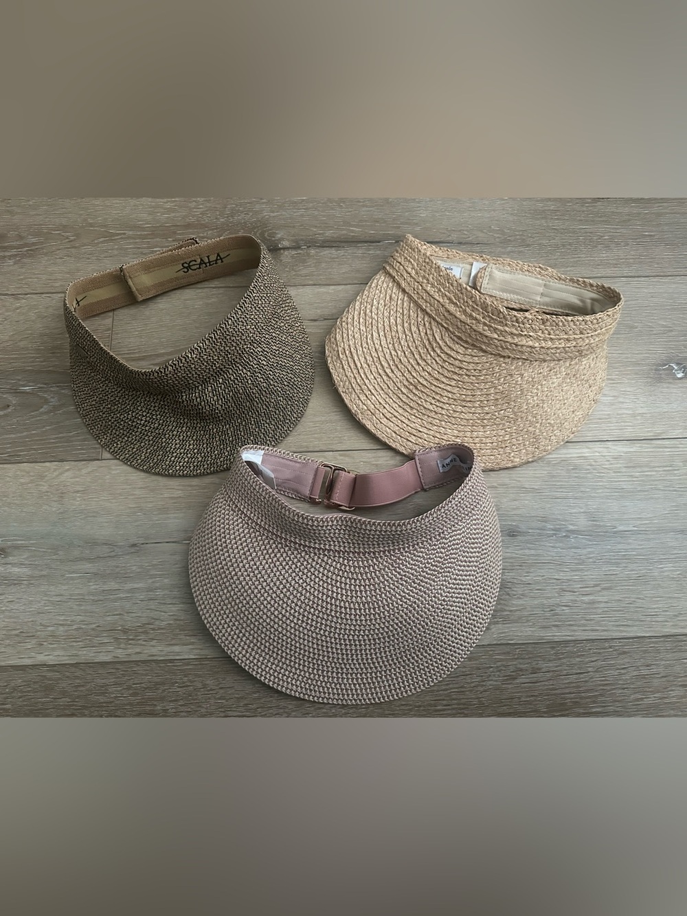 Straw hat bundle of 3